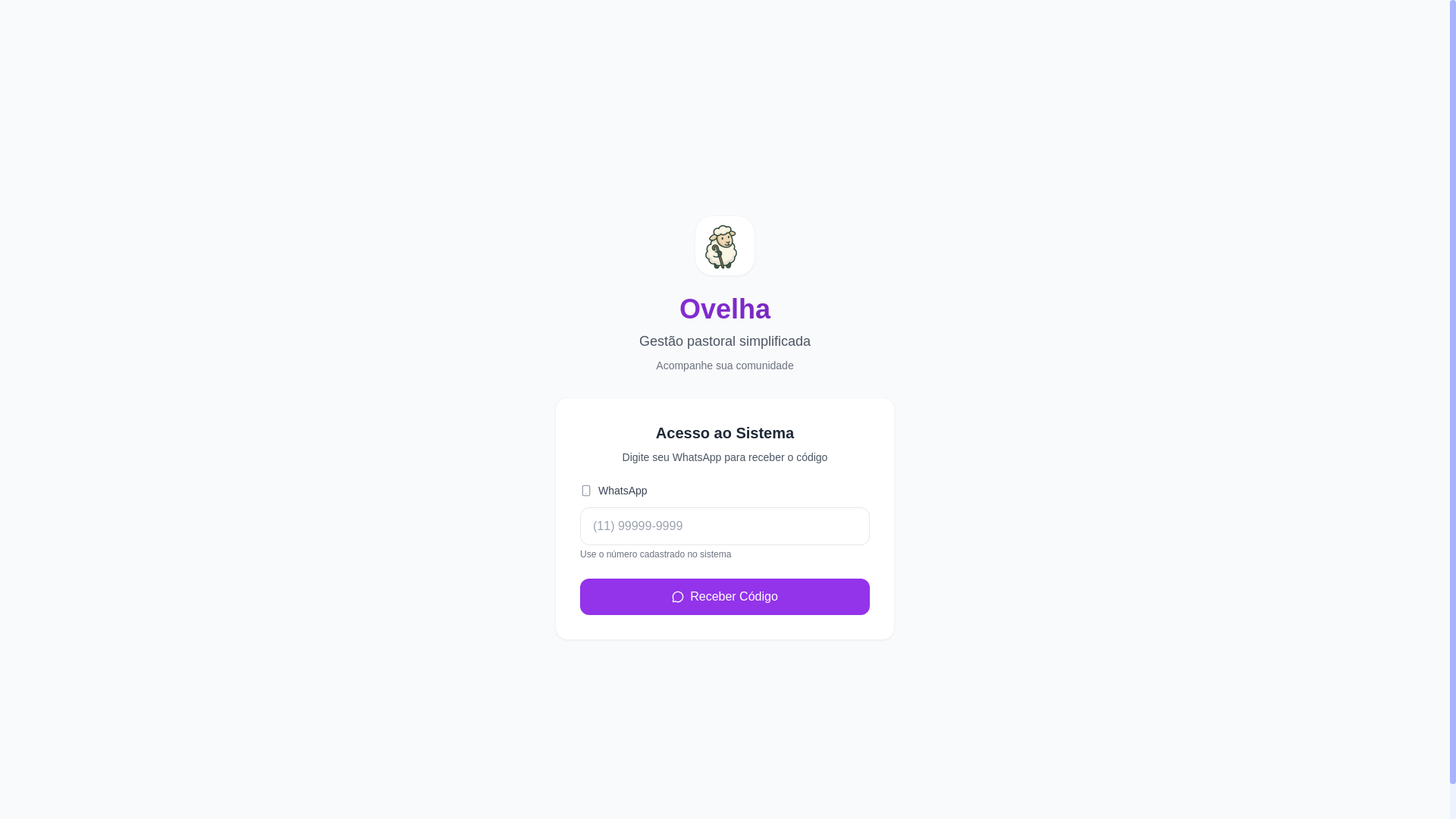 website screenshot of https://ovelha.app/