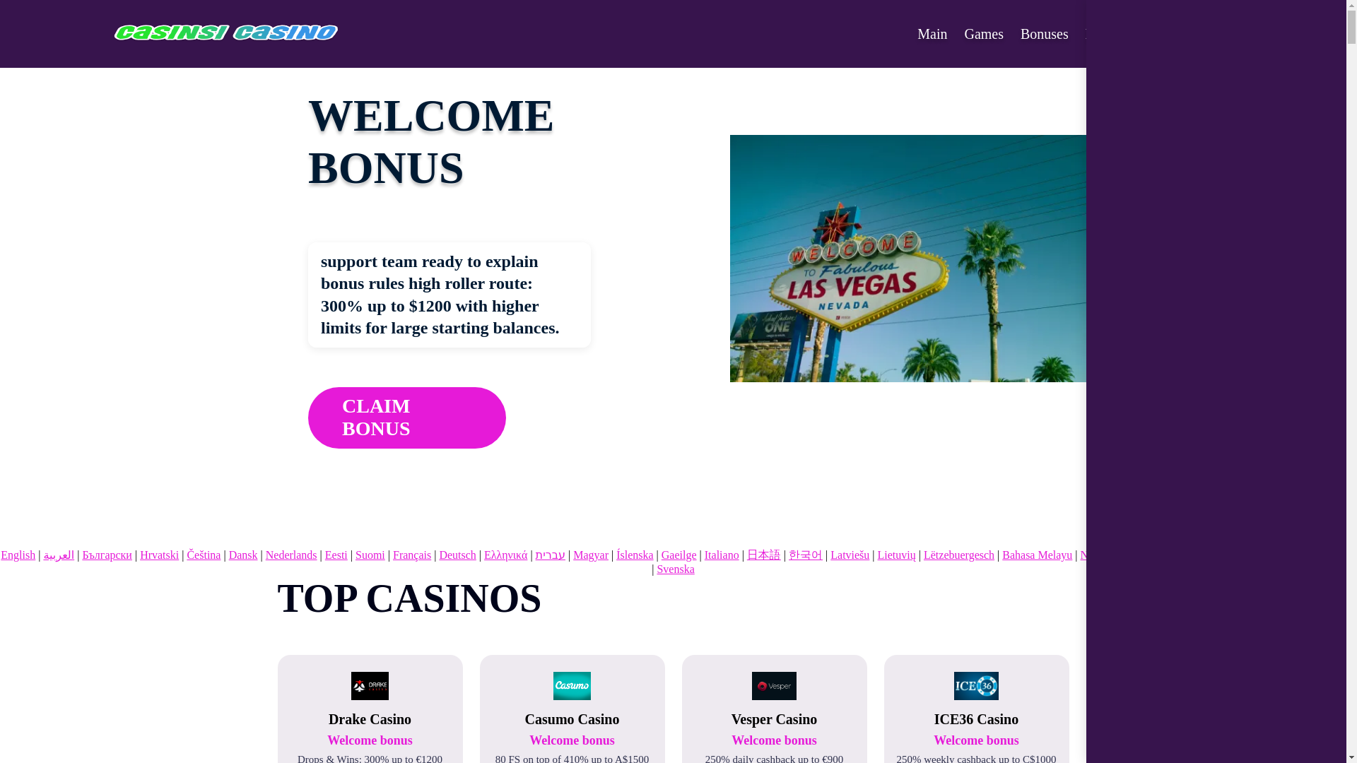 website screenshot of https://casinsi1.bond/
