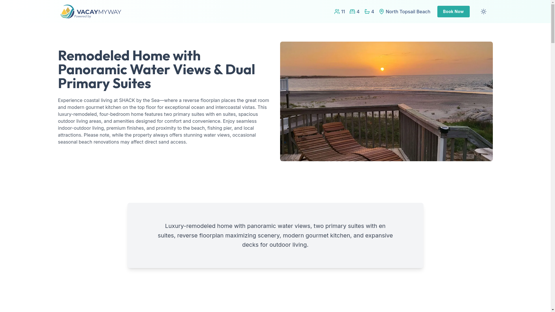 website screenshot of https://inletview.house/