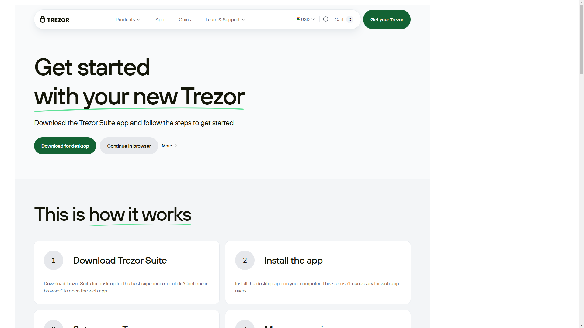 website screenshot of https://help-trezo-suite-aap.pages.dev/