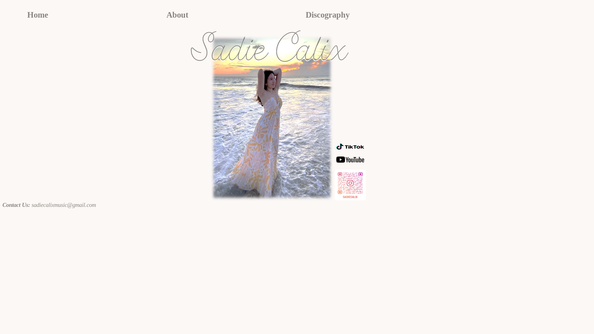 website screenshot of https://sadiecalixweb.pages.dev/
