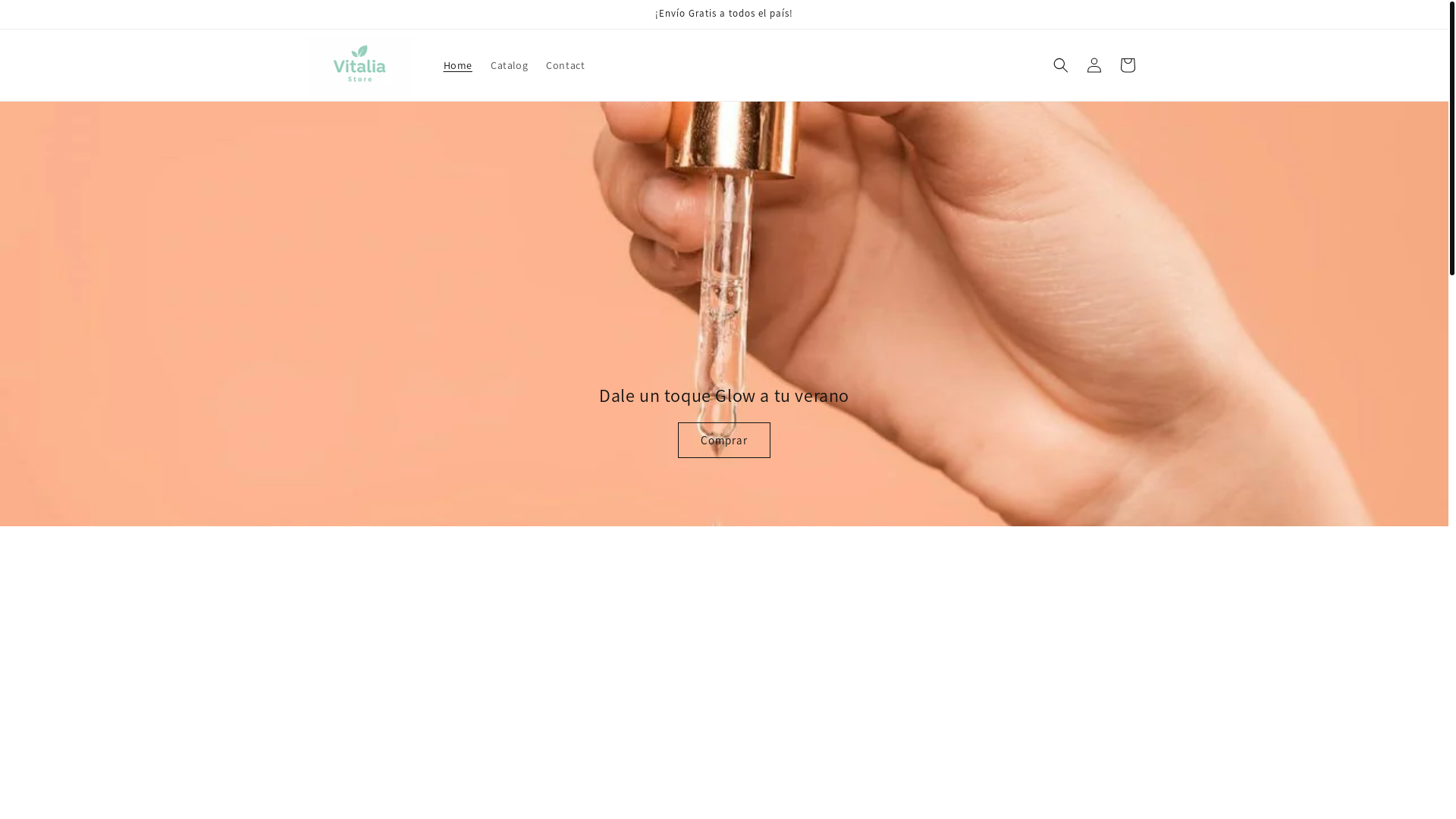 website screenshot of https://vitaliacl.com/