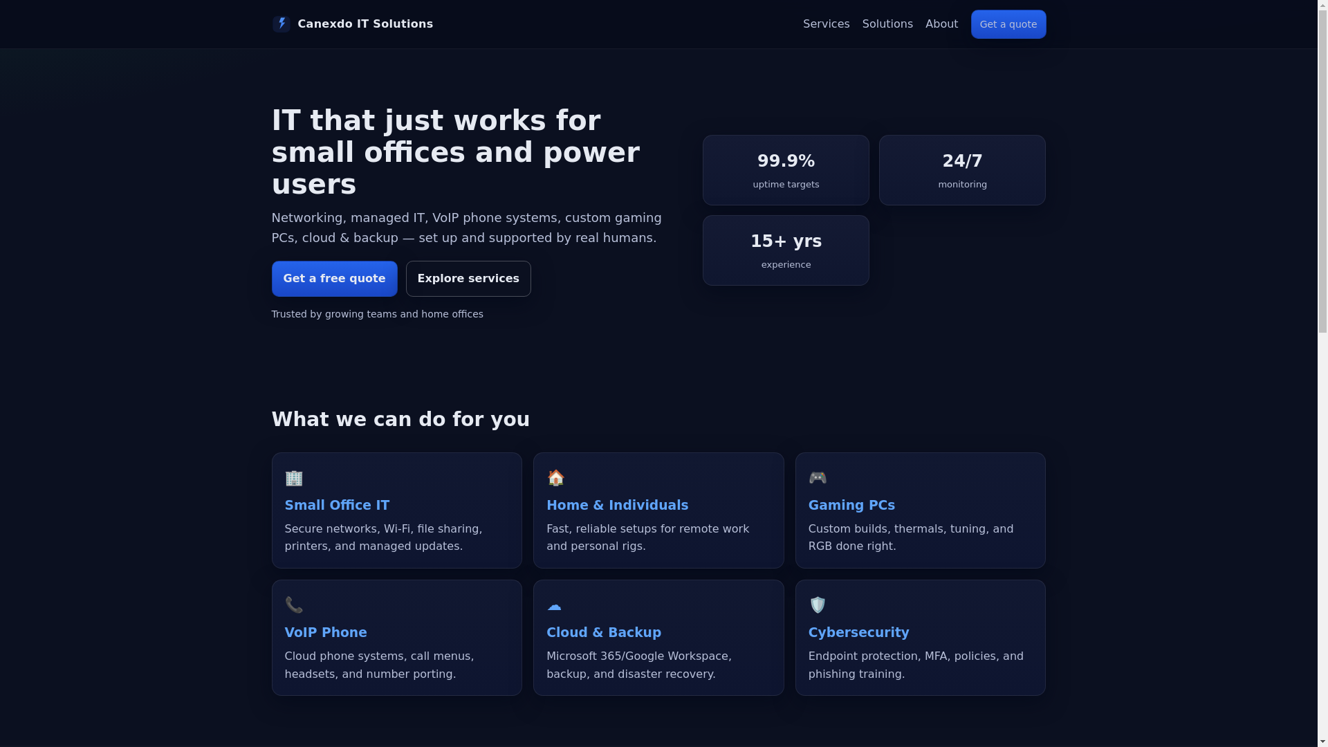website screenshot of https://itstackmynew.pages.dev/