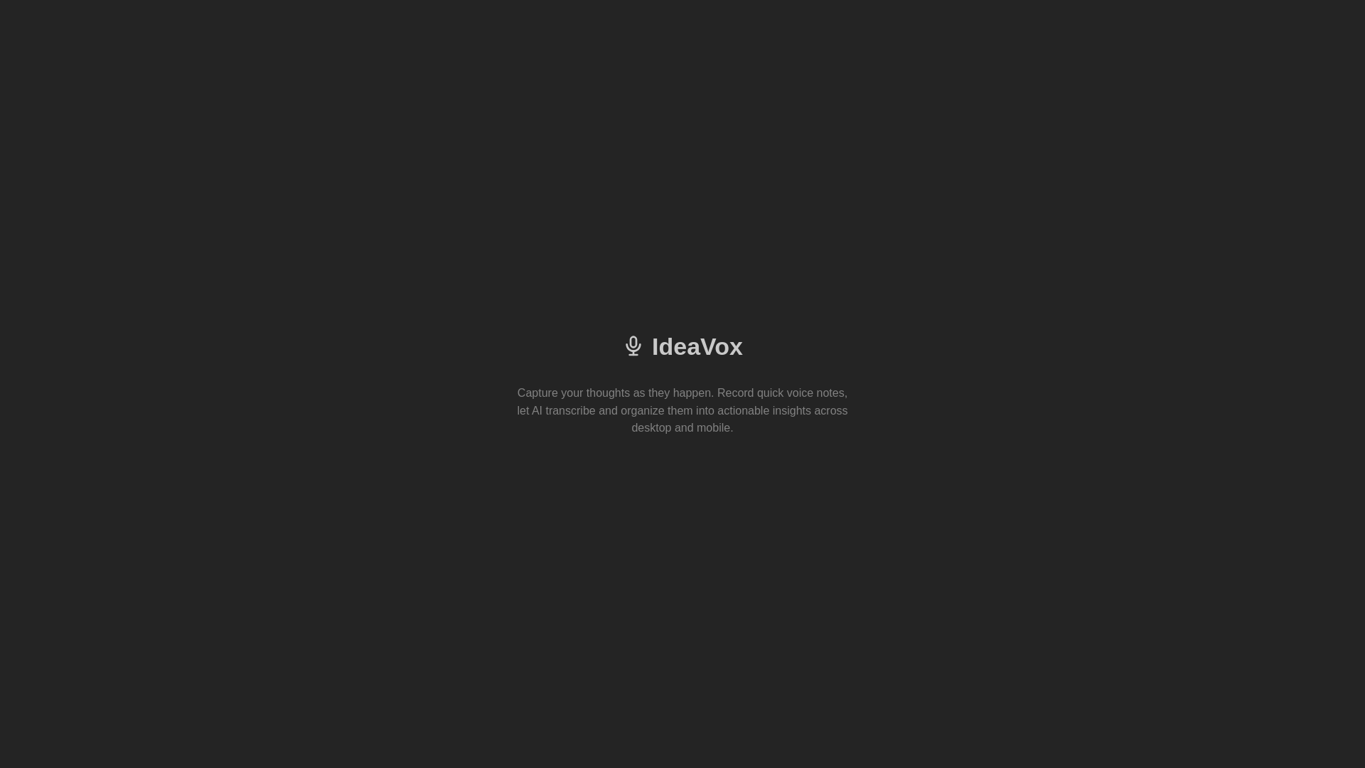 website screenshot of https://ideavox.pages.dev/