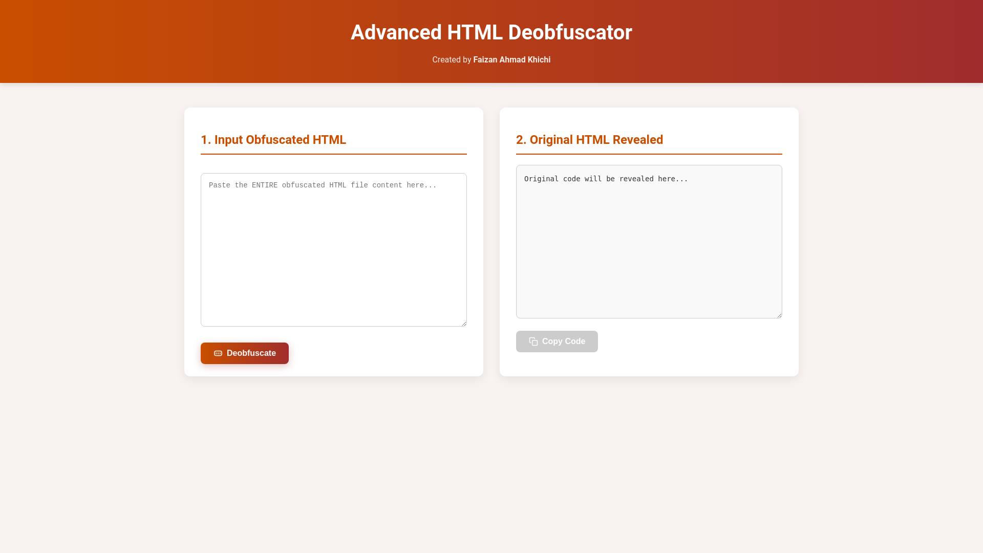 website screenshot of https://fak-deobfucator.pages.dev/