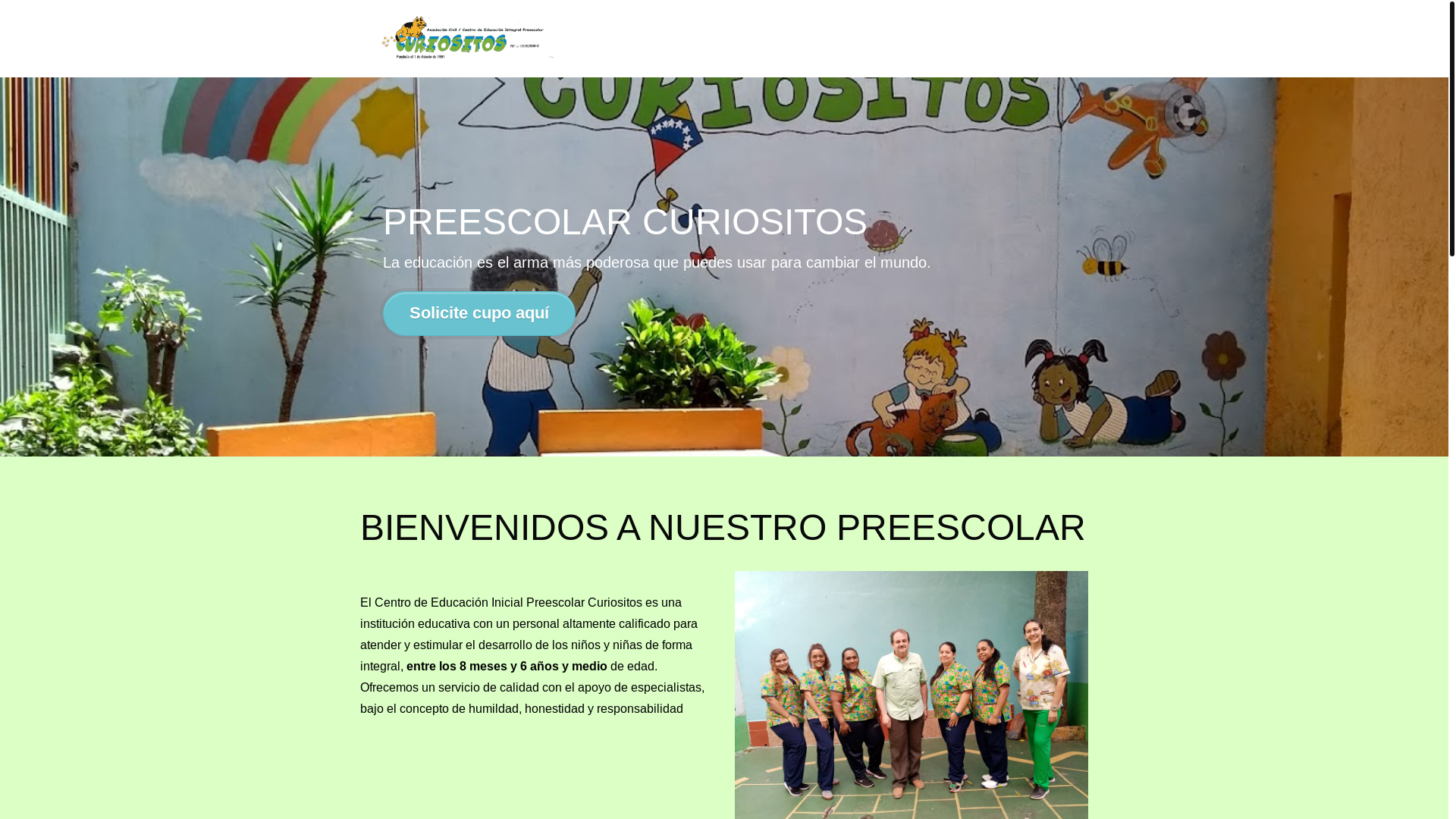 website screenshot of https://curiositos.com