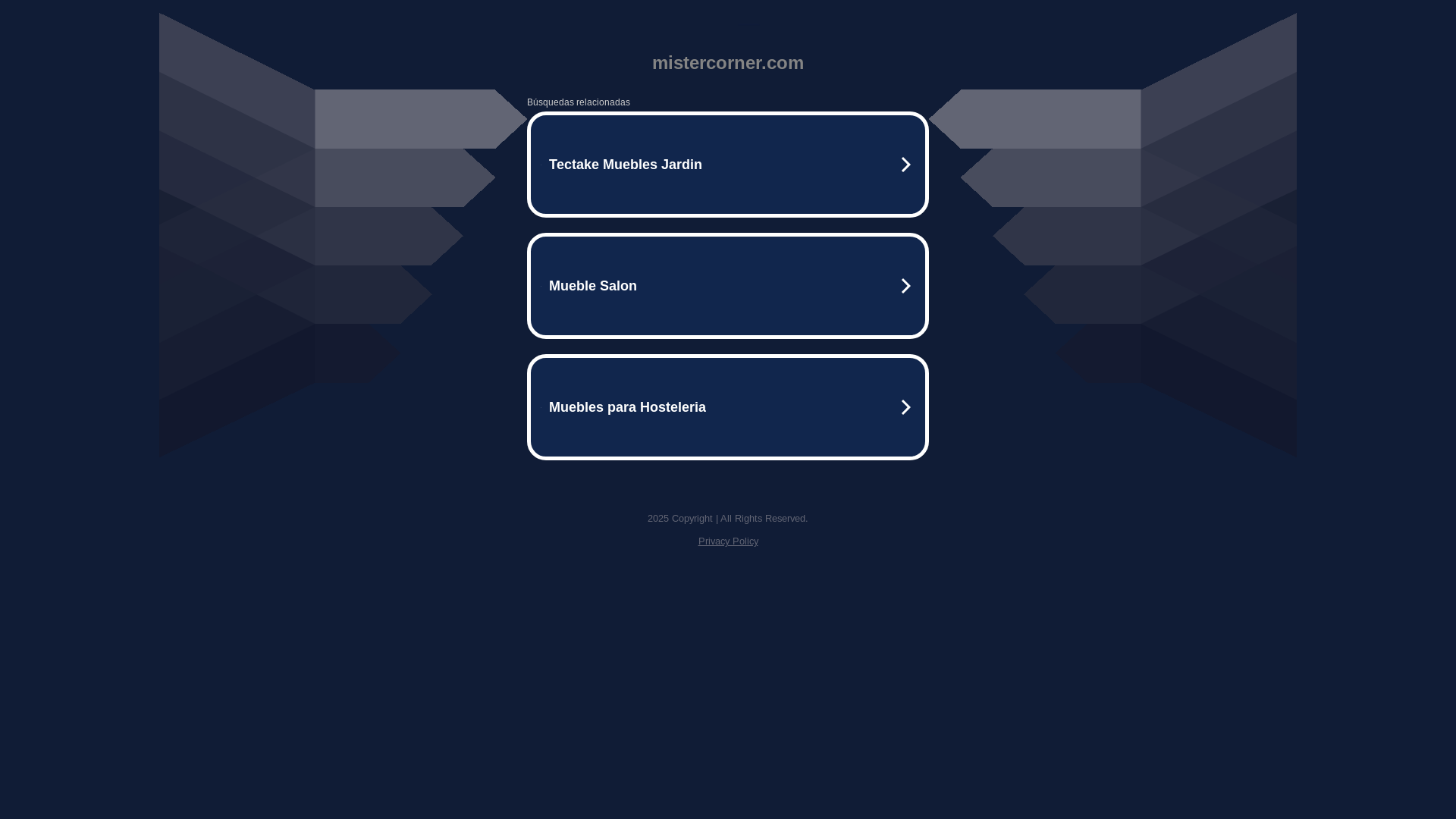 website screenshot of https://mistercorner.com/