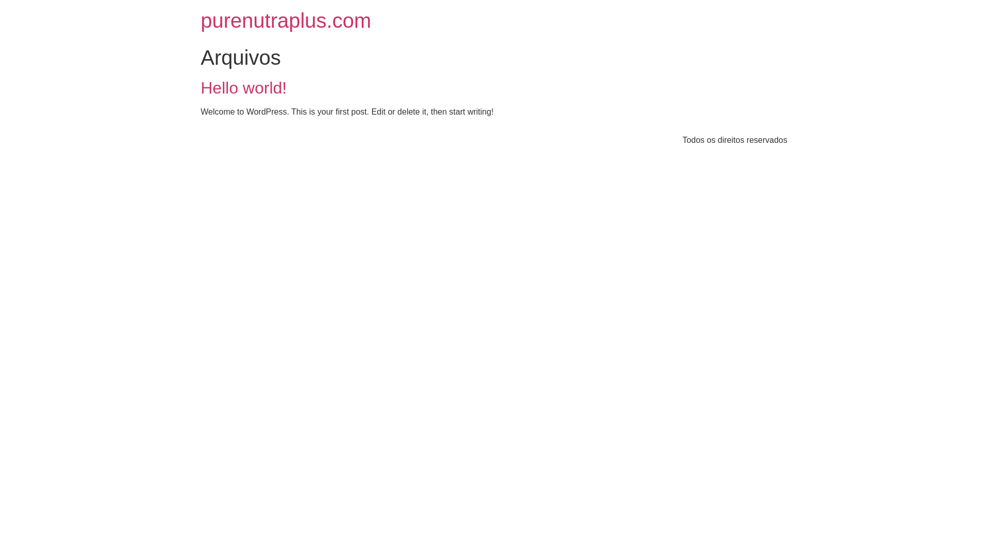 website screenshot of https://purenutraplus.com/