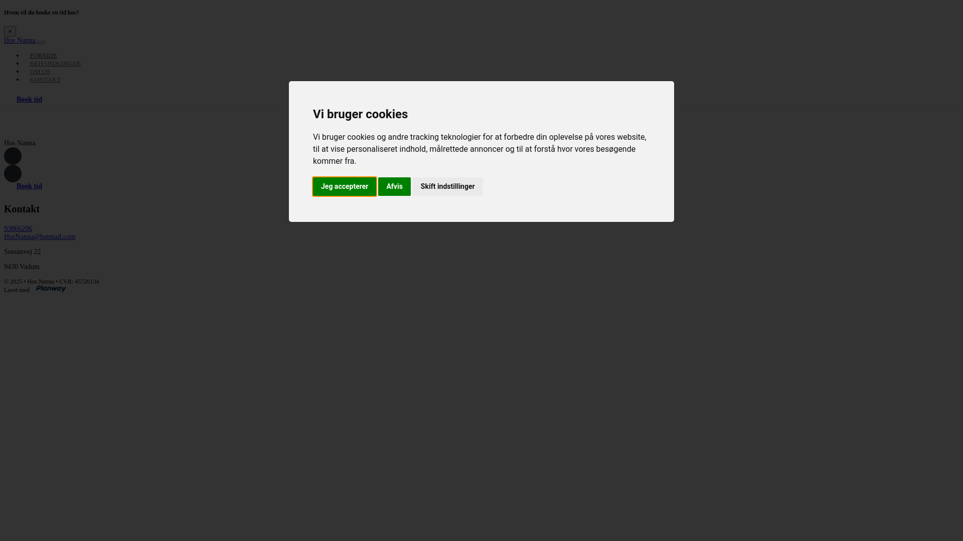 website screenshot of https://hosnanna.dk/