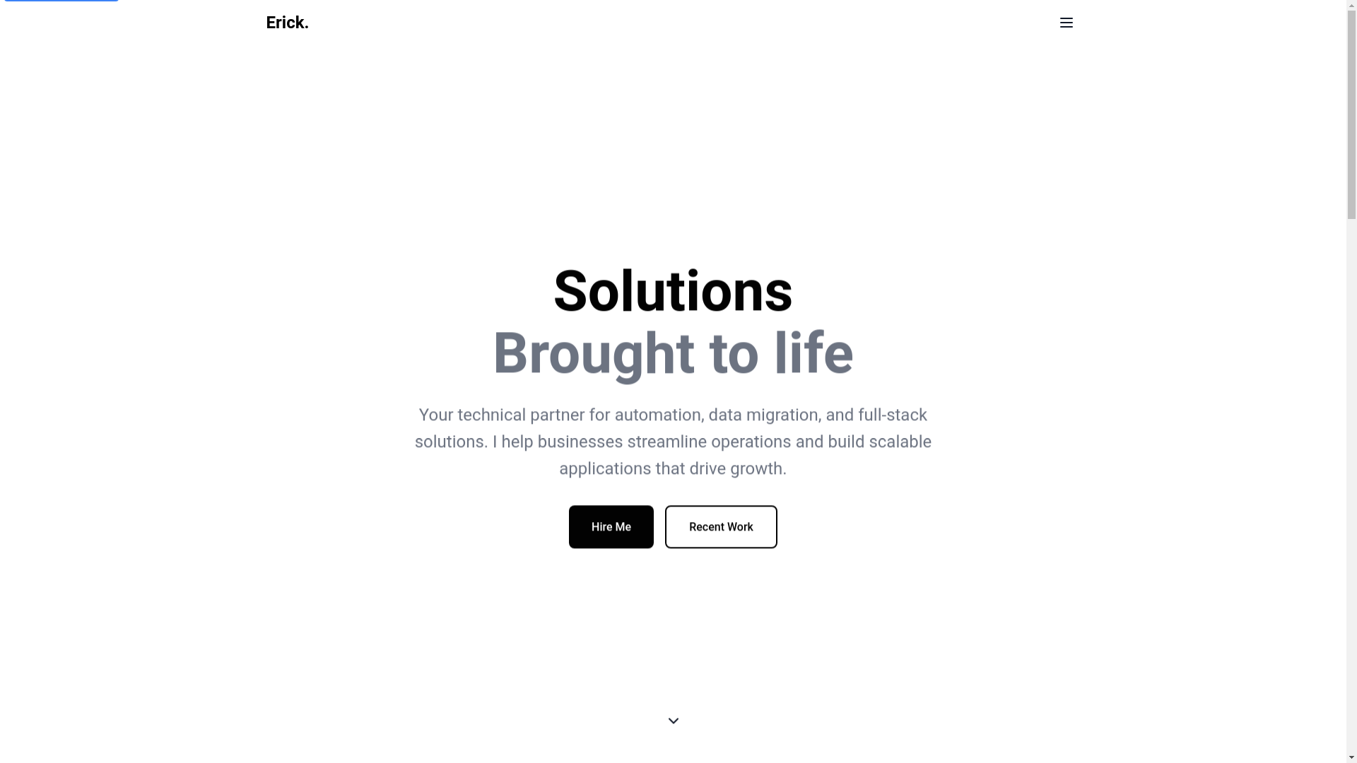 website screenshot of https://esantos.dev/