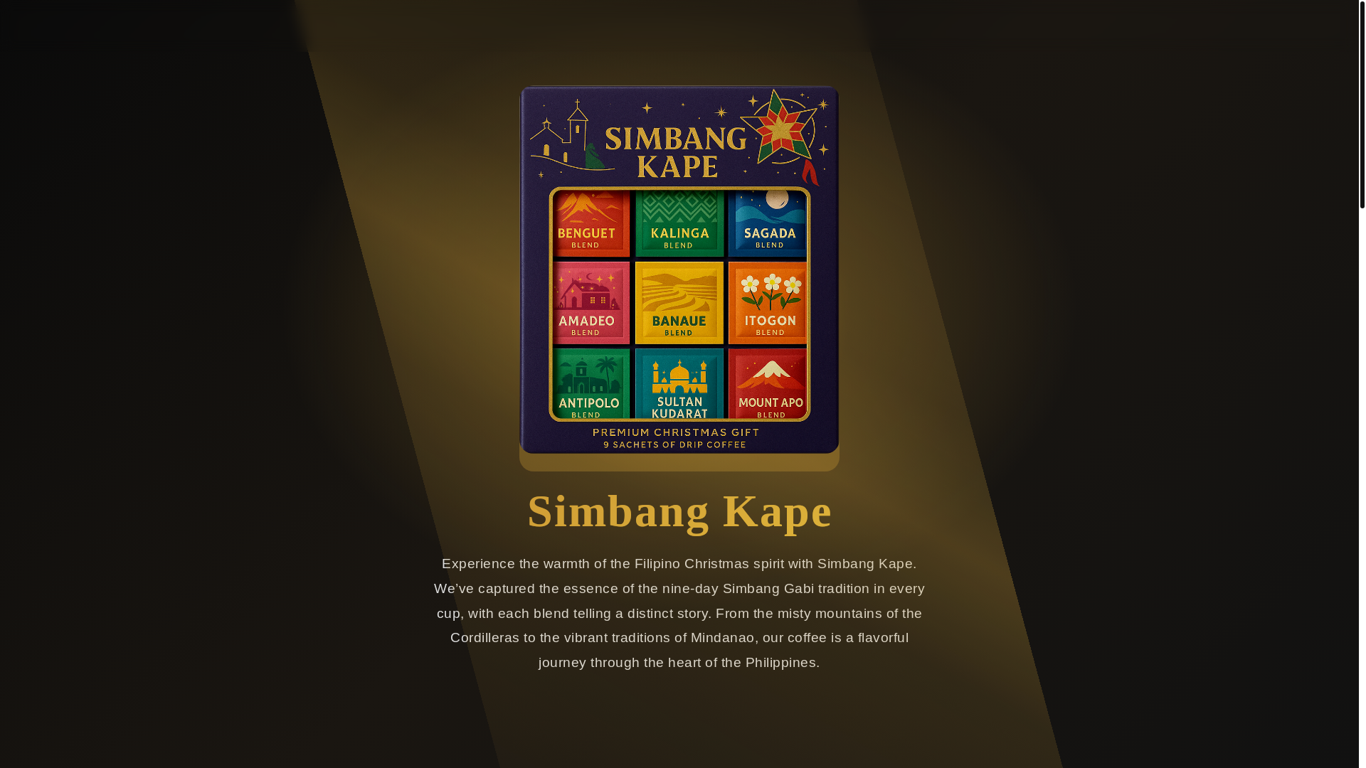 website screenshot of https://simbang-kape.pages.dev/