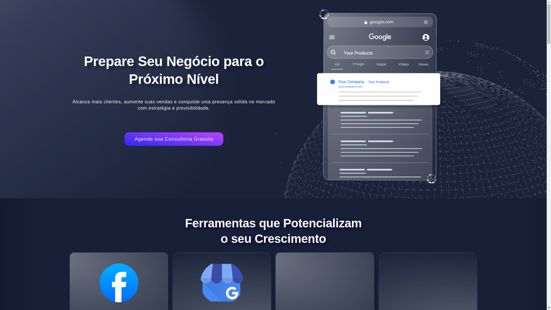 website screenshot of https://thalespontes.site/