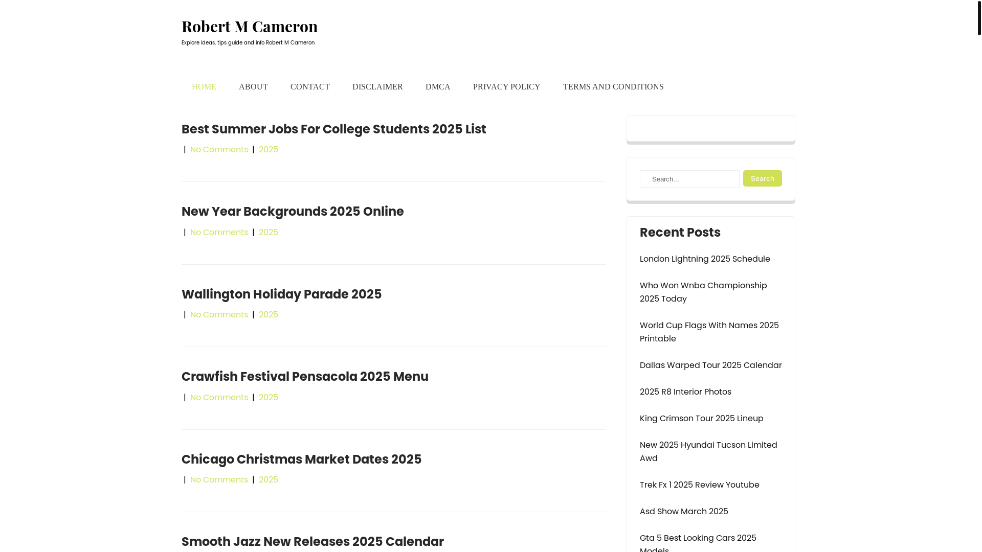 website screenshot of https://robertmcameronc.pages.dev/