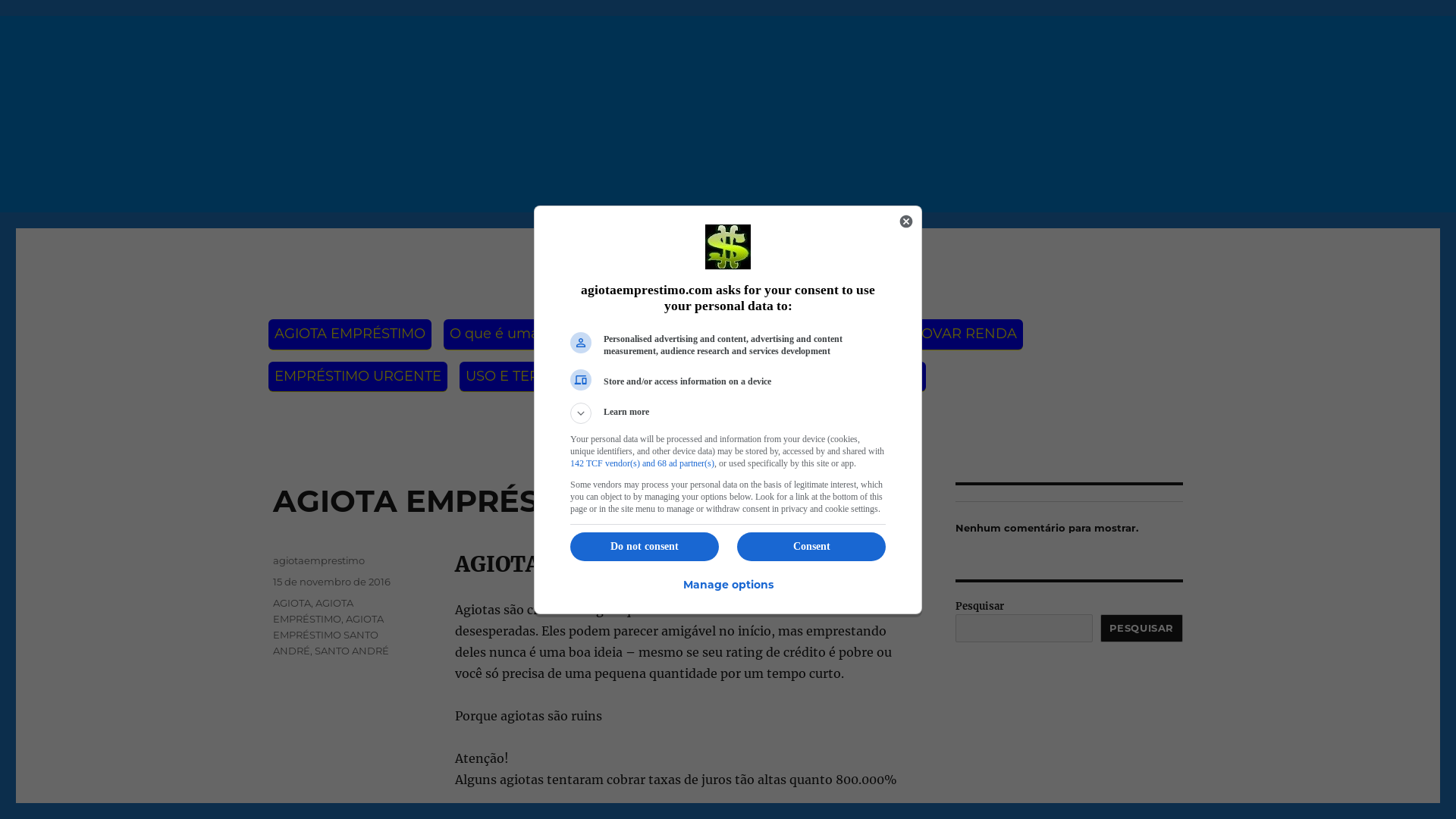 website screenshot of https://agiotaemprestimo.com/agiota-emprestimo-santo-andre/