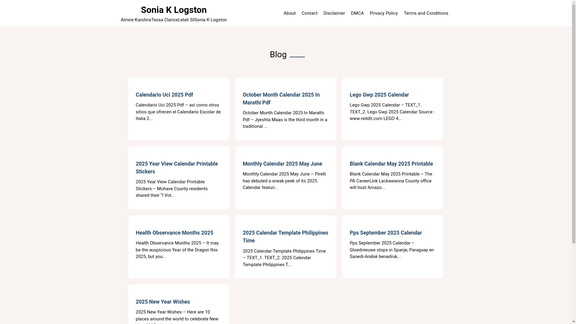 website screenshot of https://soniaklogstonl.pages.dev/