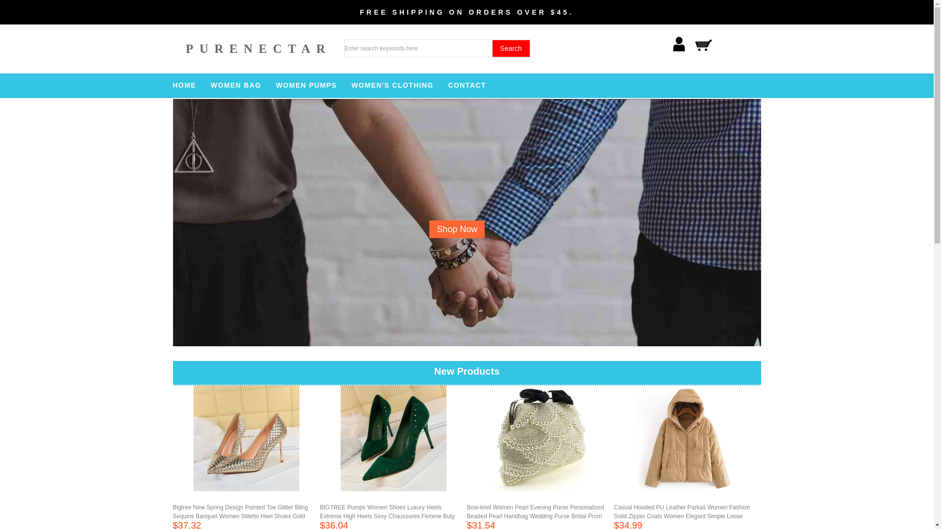 website screenshot of https://purenectar.top/