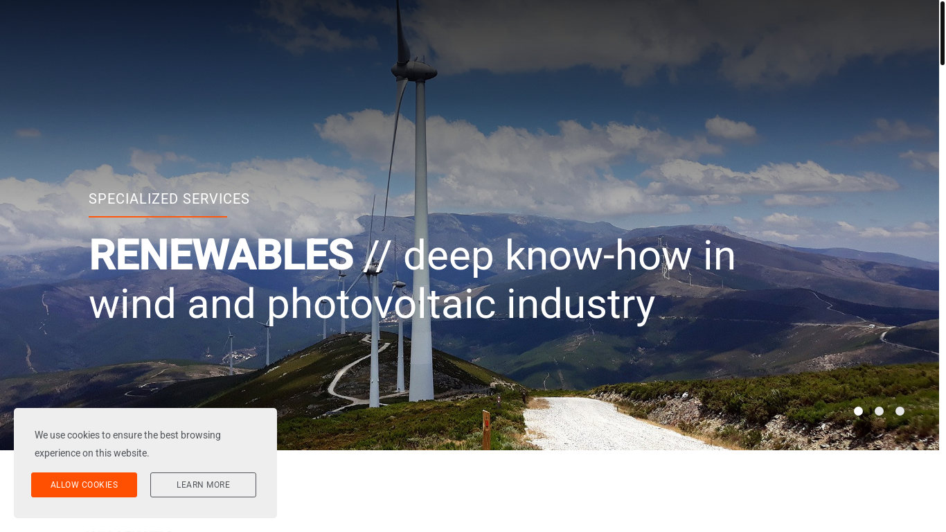 website screenshot of https://eqsglobal.com/
