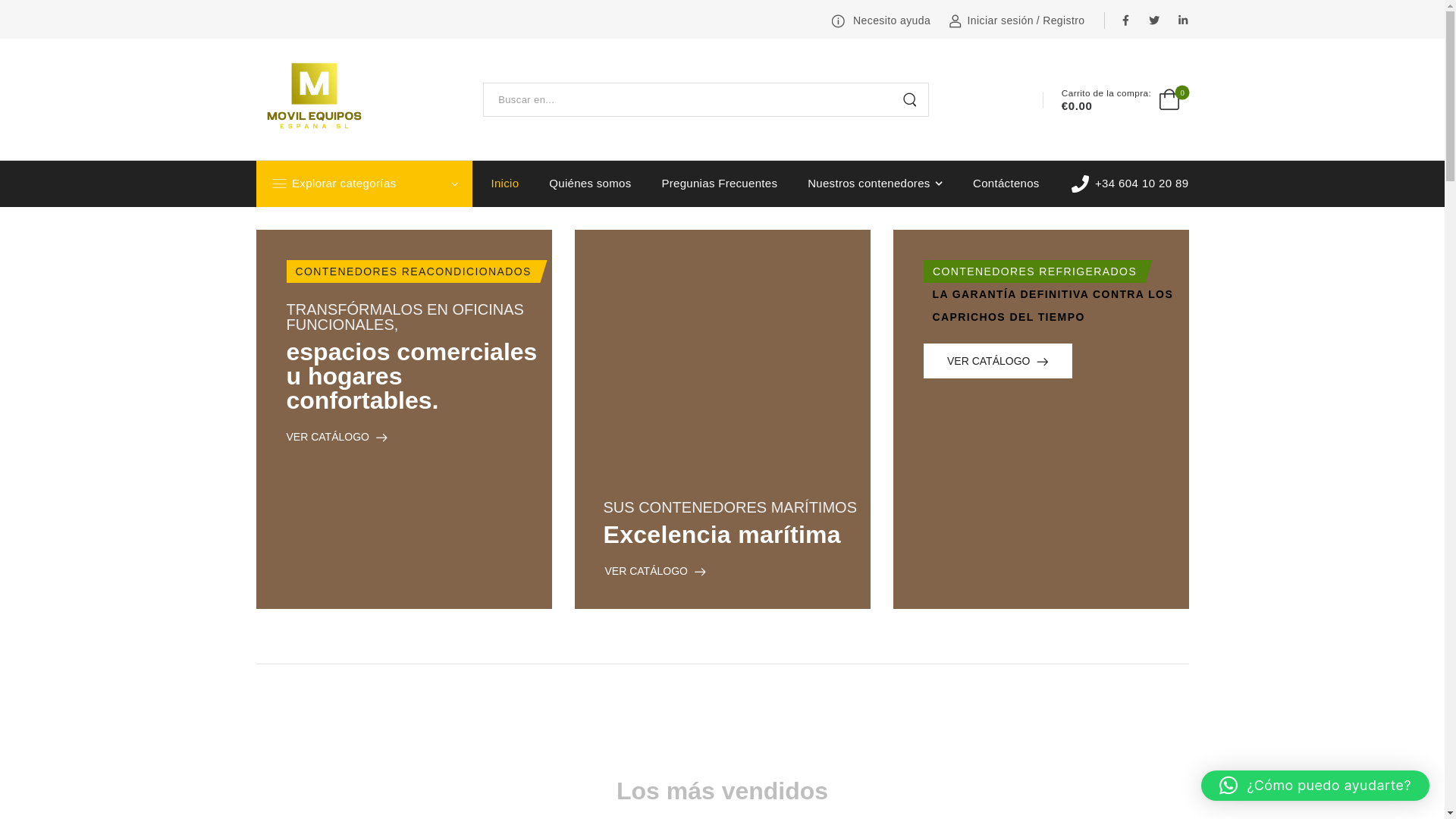 website screenshot of https://movilequipos.com/