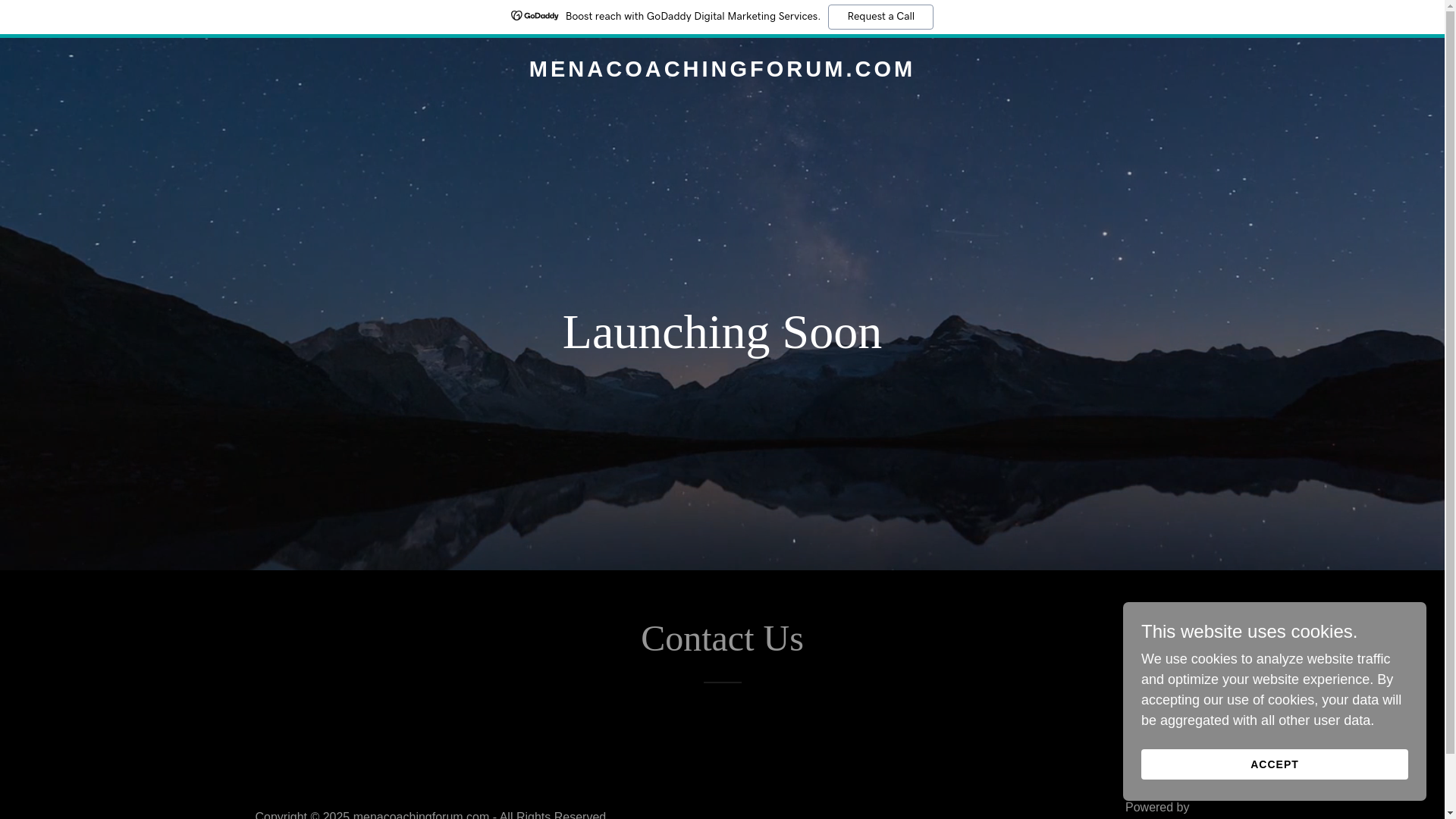 website screenshot of https://menacoachingforum.com/