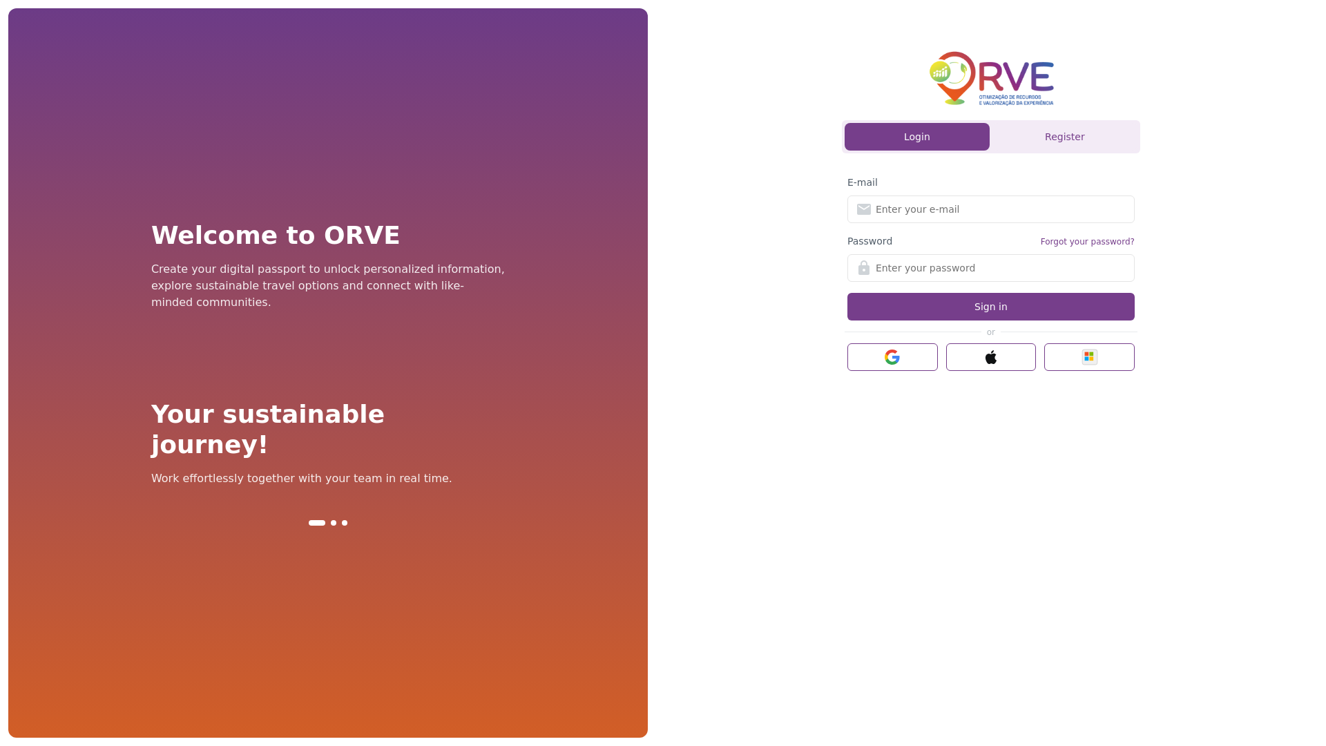website screenshot of https://orve.pt/