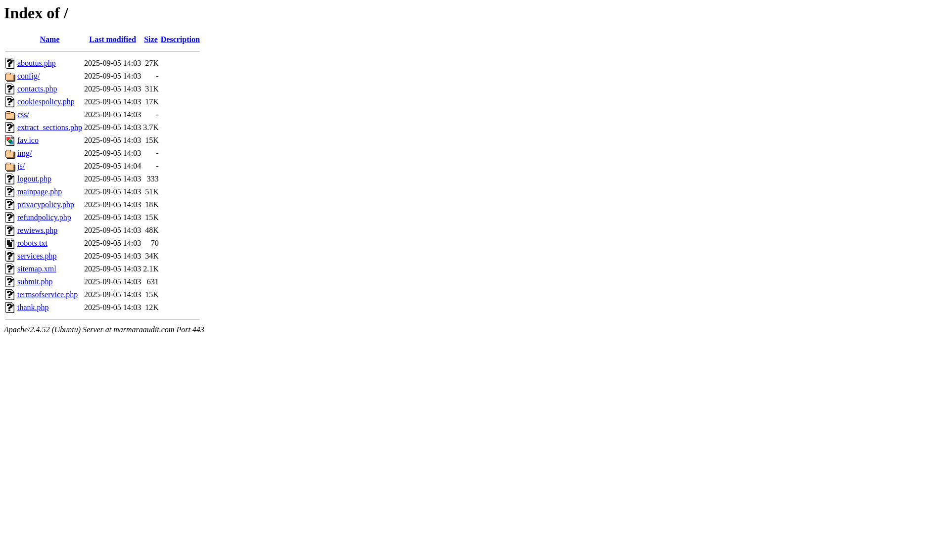 website screenshot of https://marmaraaudit.com/