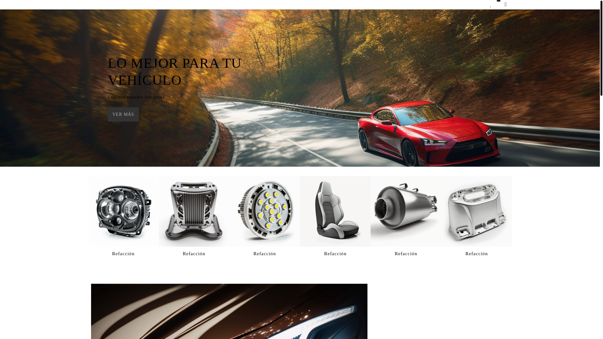 website screenshot of https://refaccionariadonjose.com.mx/