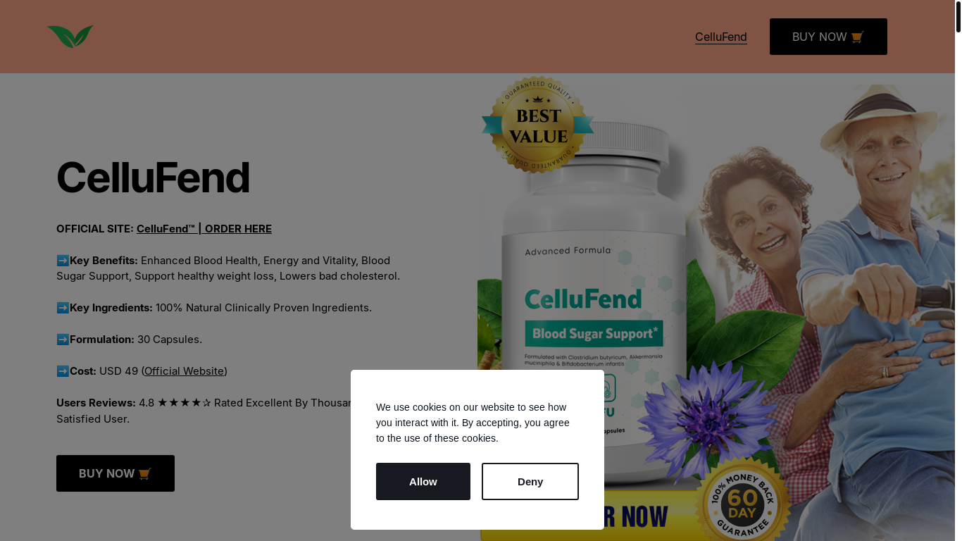 website screenshot of https://cellufend.mywebselfsite.net/
