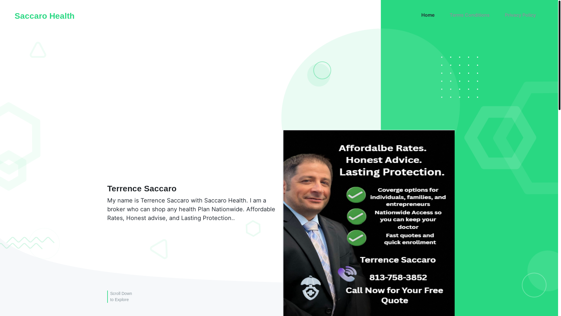 website screenshot of https://saccarohealth.online/