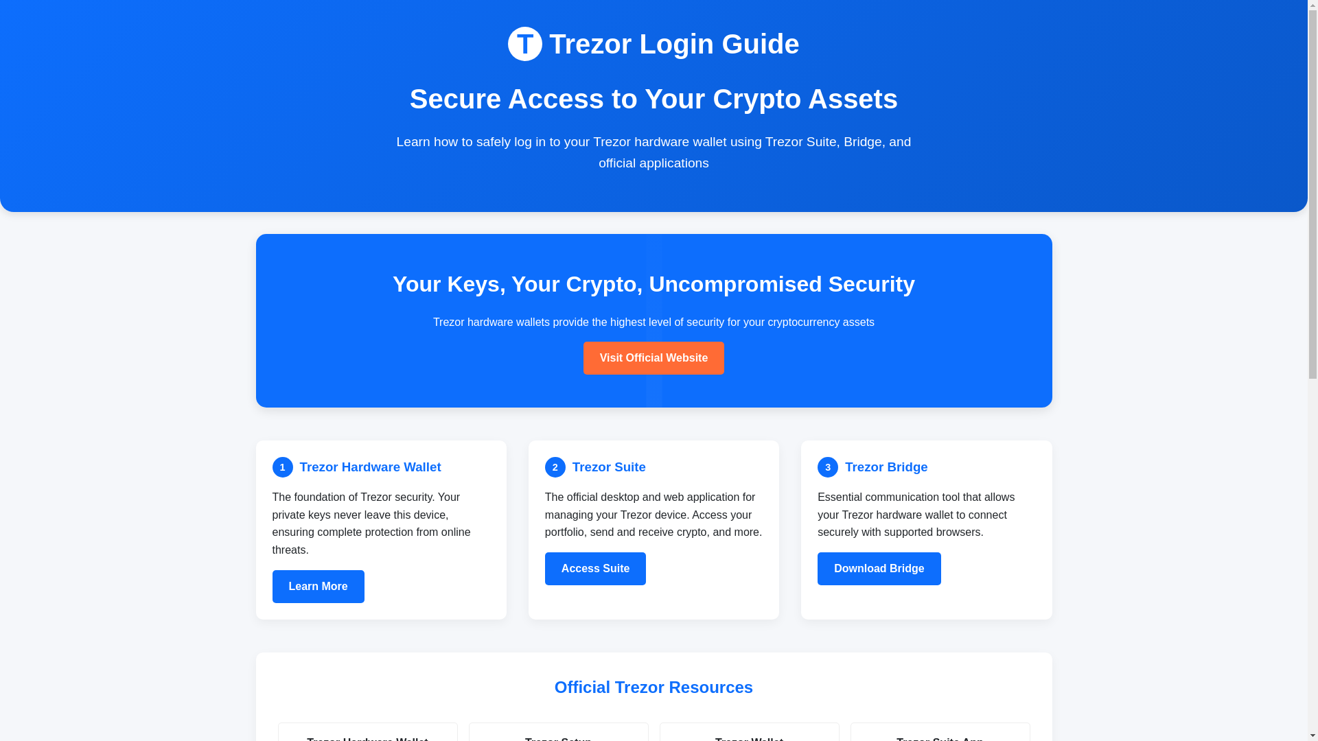 website screenshot of https://logn-trezz-en.pages.dev/
