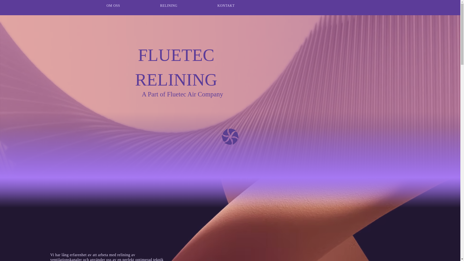 website screenshot of https://fluetecrelining.se/