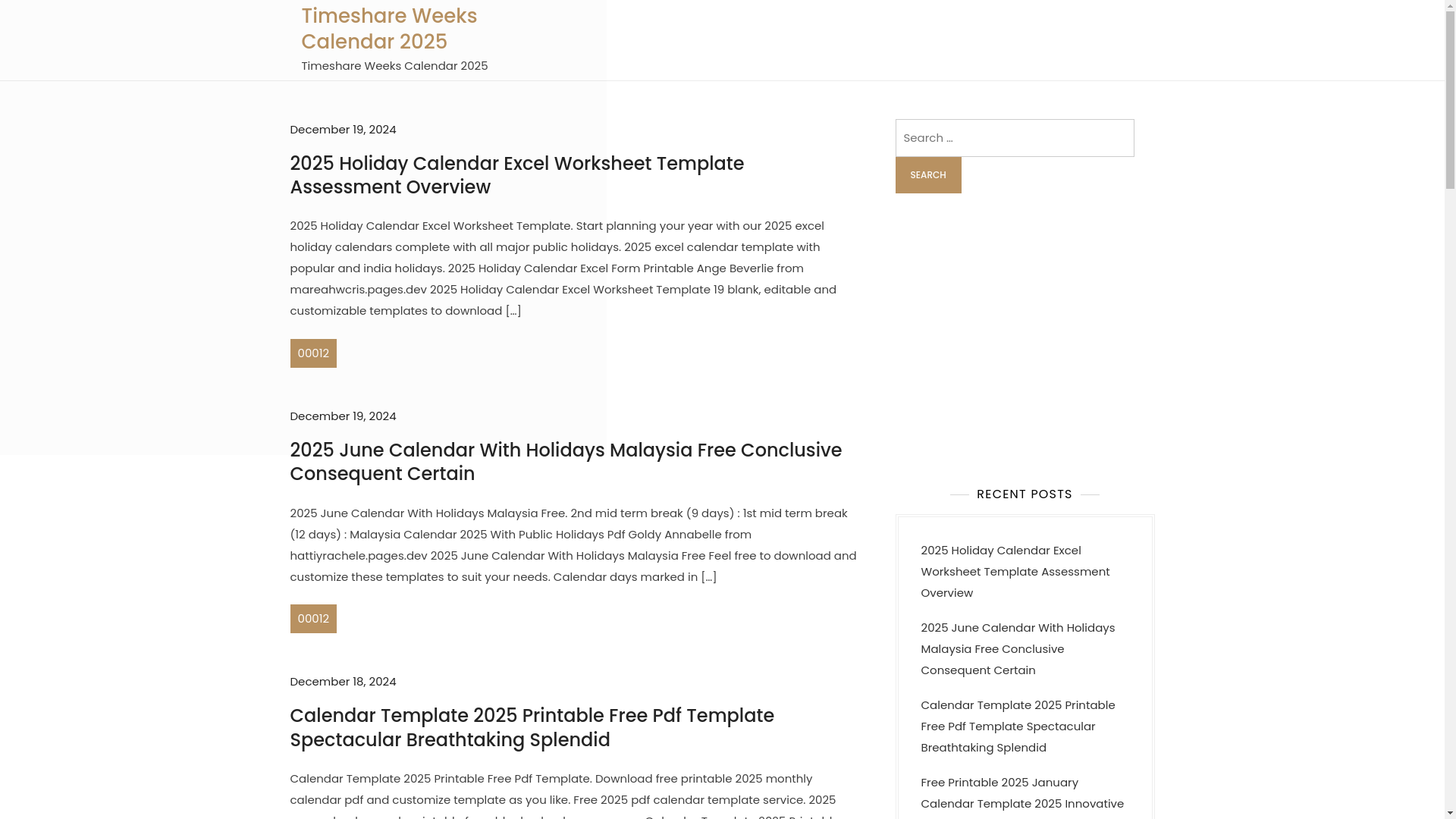 website screenshot of https://google2025calendar.pages.dev/