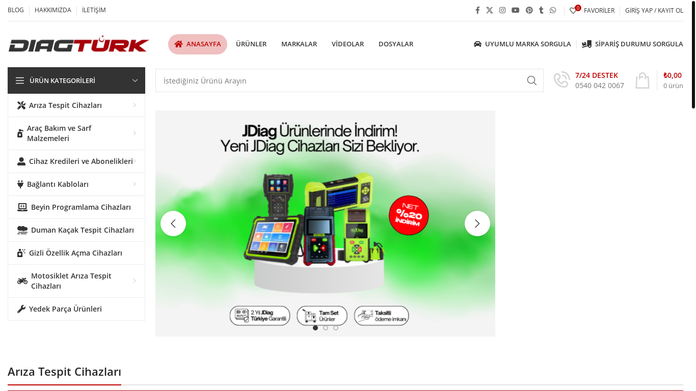 website screenshot of https://diagturk.com