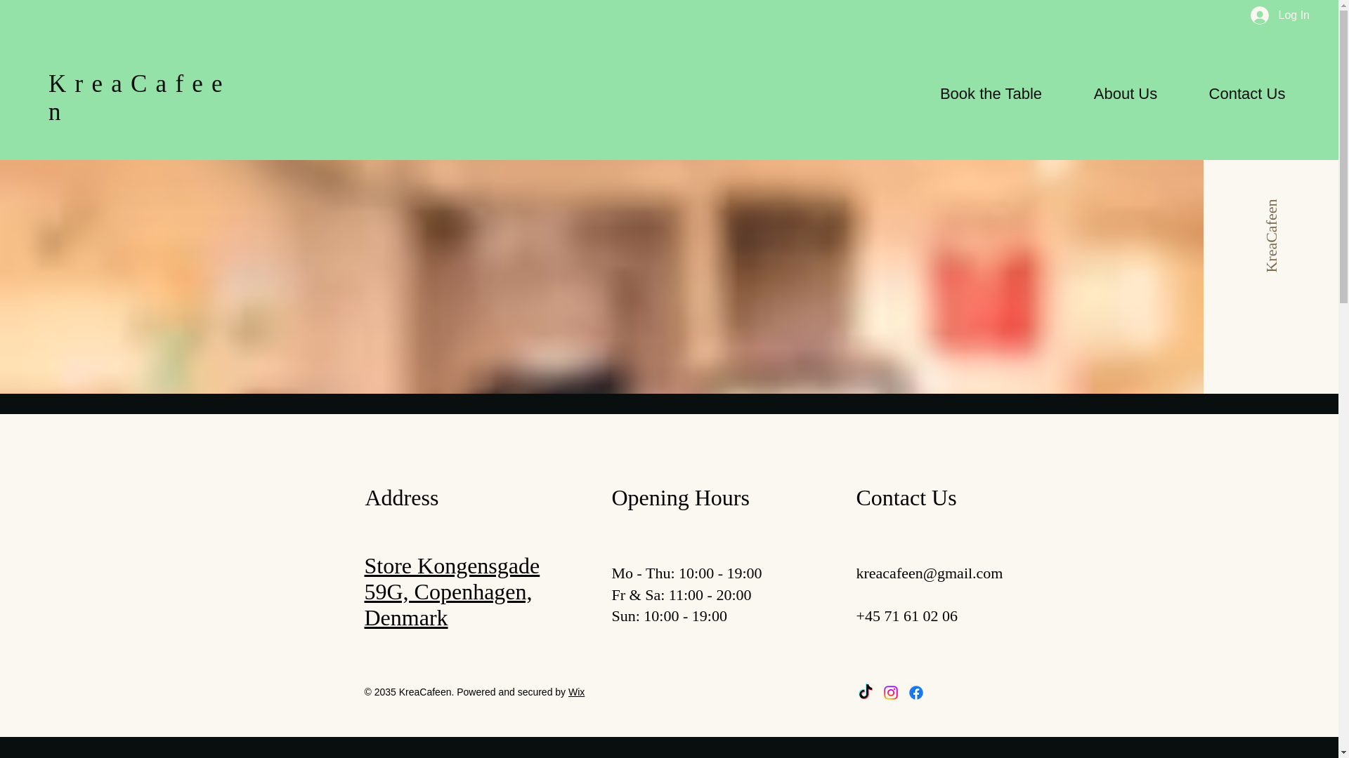 website screenshot of https://kreacafeen.com/
