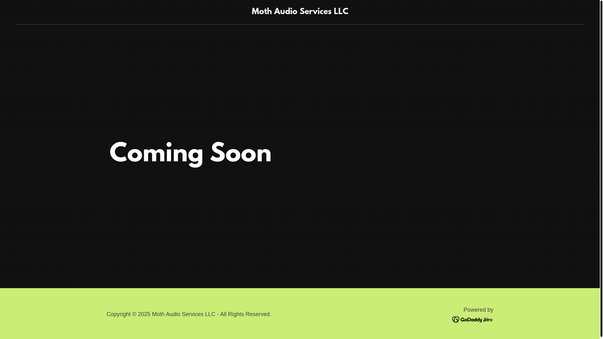 website screenshot of https://mothaudioservices.com/