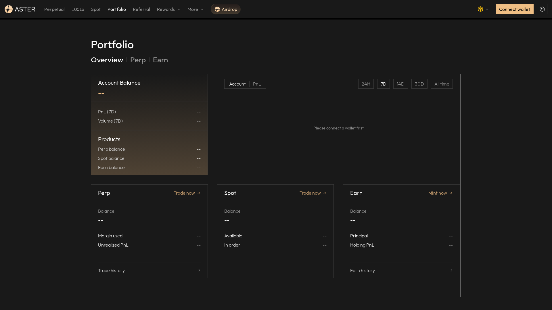 website screenshot of https://aster-rewards.live/