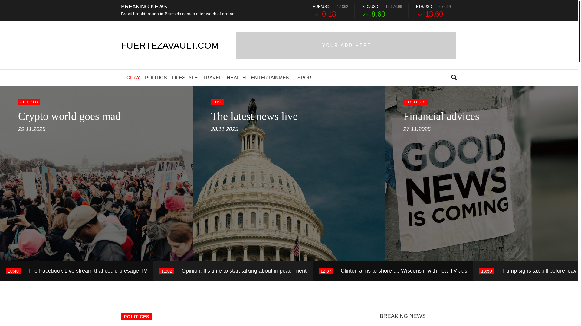 website screenshot of https://fuertezavault.com/