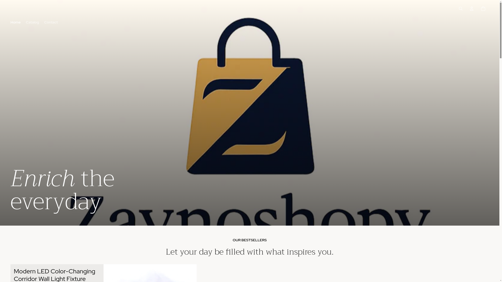 website screenshot of https://zaynoshopy.com/