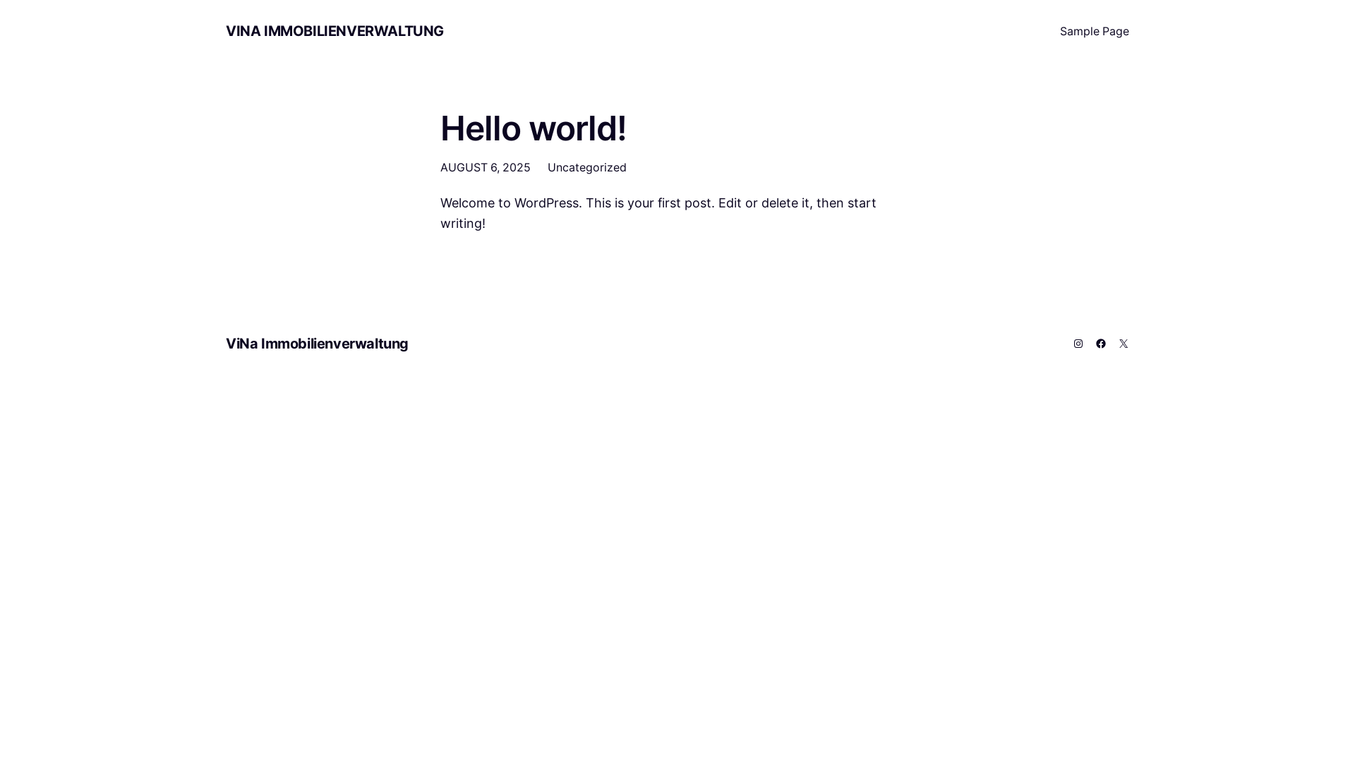 website screenshot of https://vina-immobilienverwaltung.de/