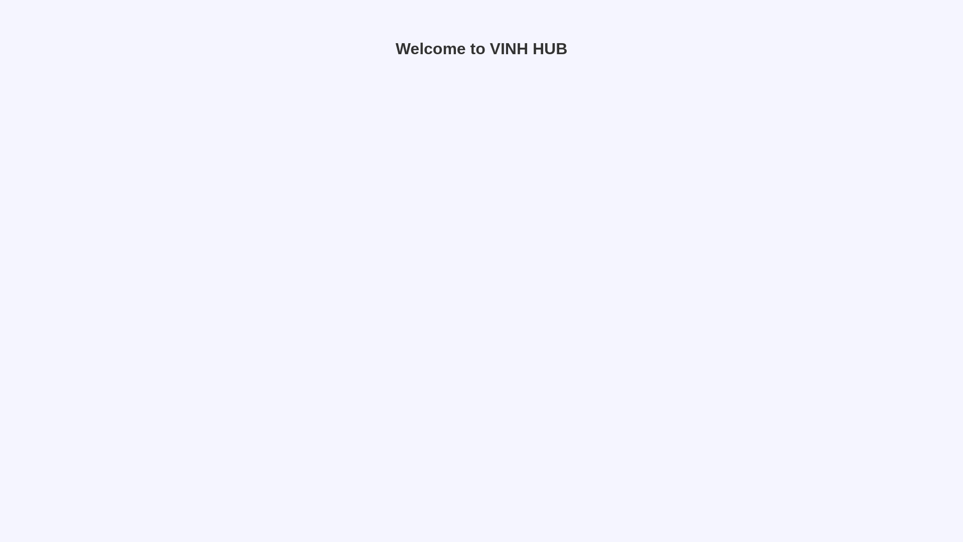 website screenshot of https://vinh-hub.pages.dev/
