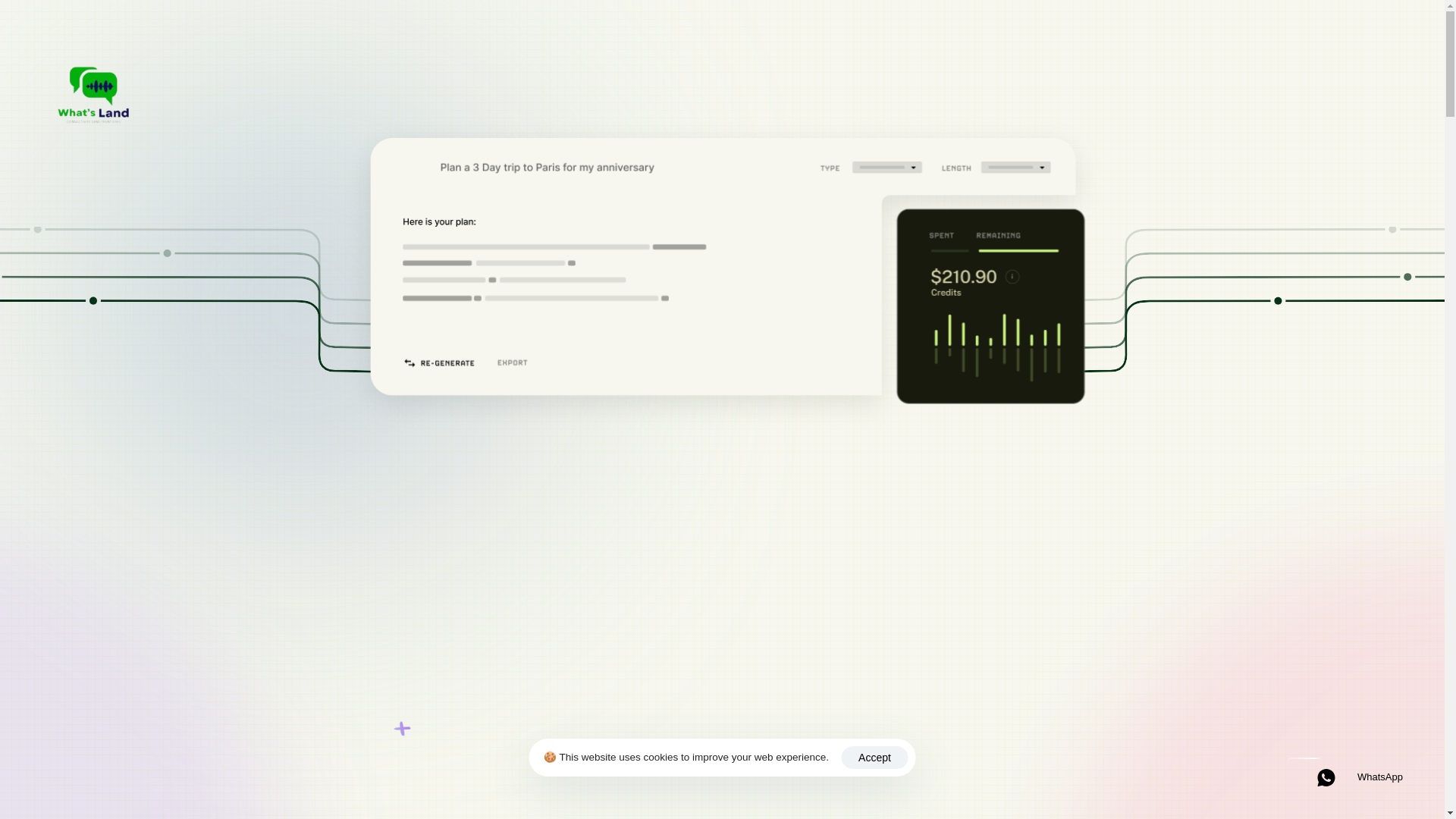 website screenshot of https://whatsland.ma/