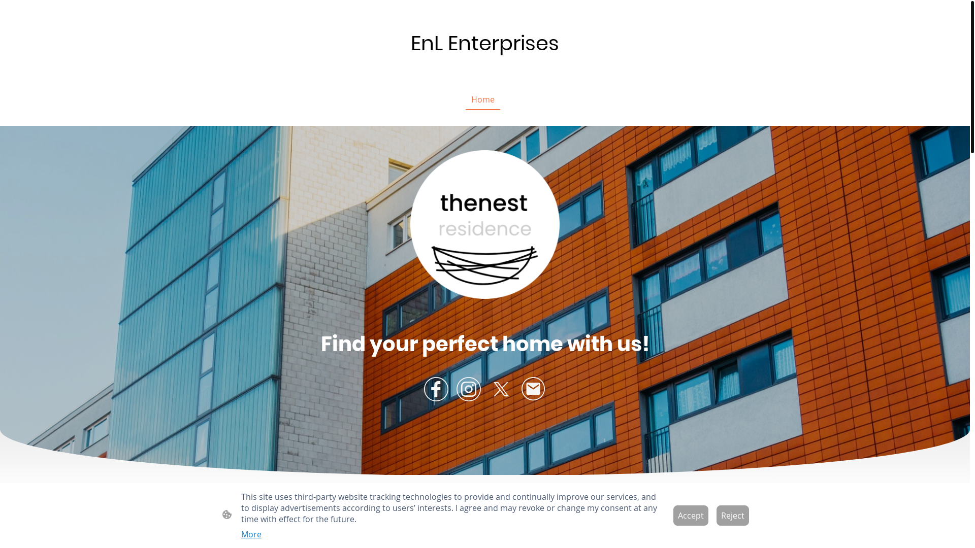website screenshot of https://enlenterprises.org/