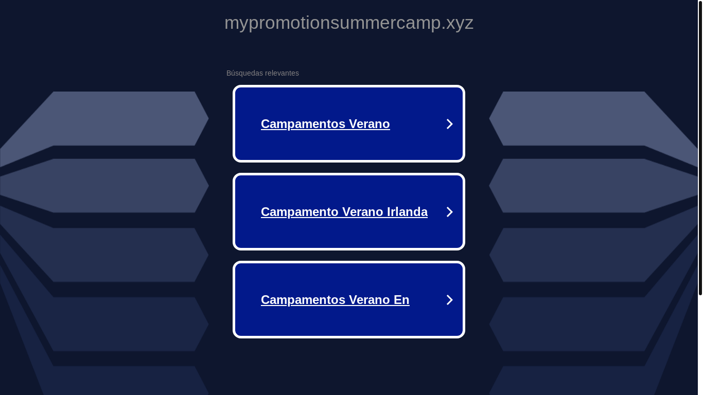 website screenshot of https://mypromotionsummercamp.xyz/