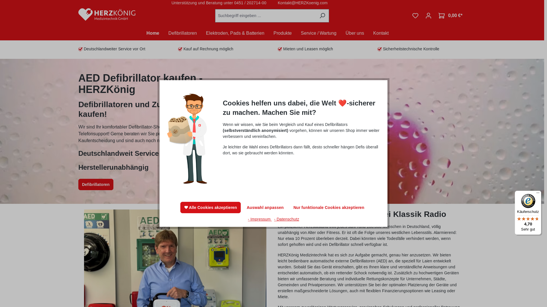 website screenshot of https://herzkoenig.com/