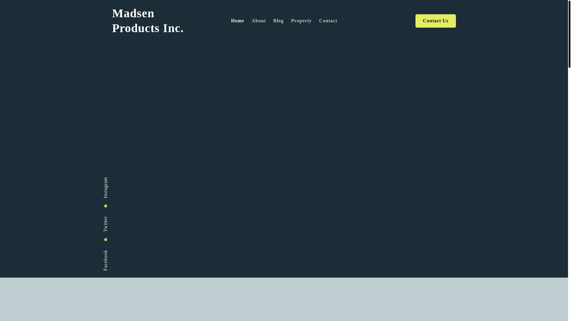website screenshot of https://madsenproducts.com/
