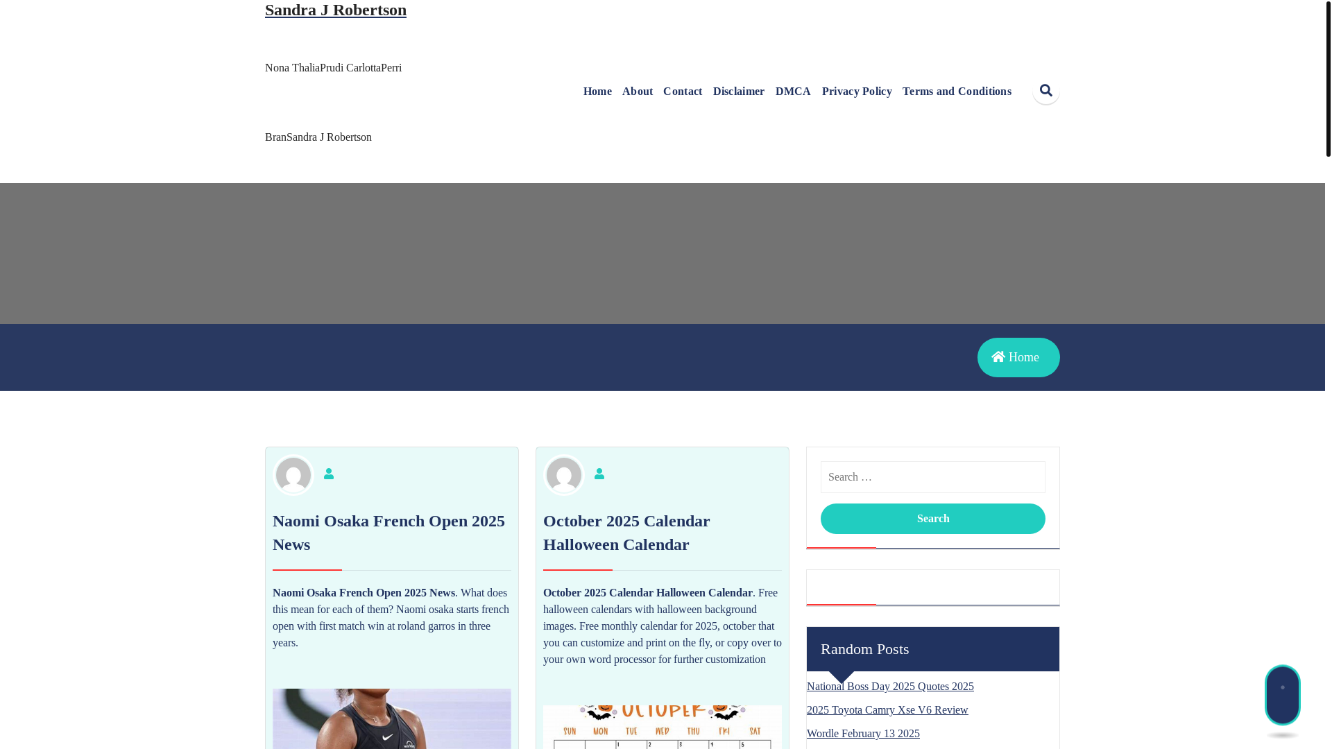 website screenshot of https://sandrajrobertsonb.pages.dev/