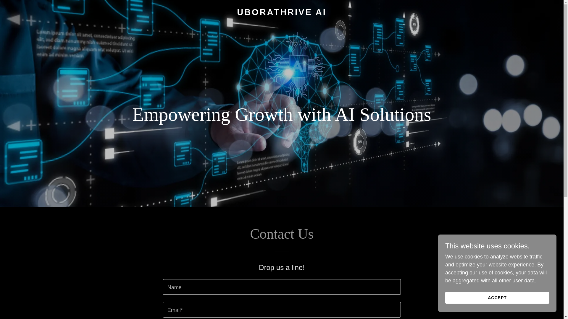 website screenshot of https://uborathriveai.com/