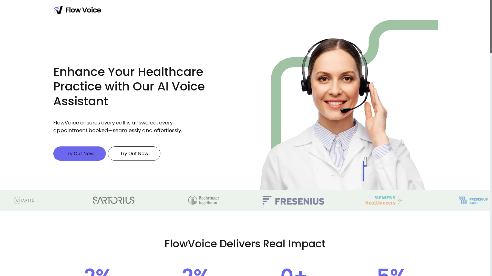 website screenshot of https://flowvoice-website-doctor.pages.dev/