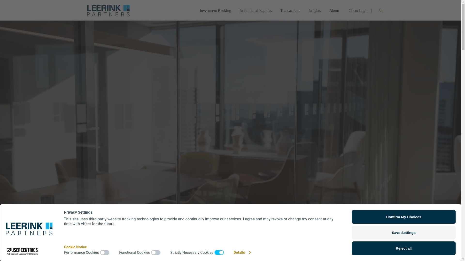 website screenshot of https://leerink.com/