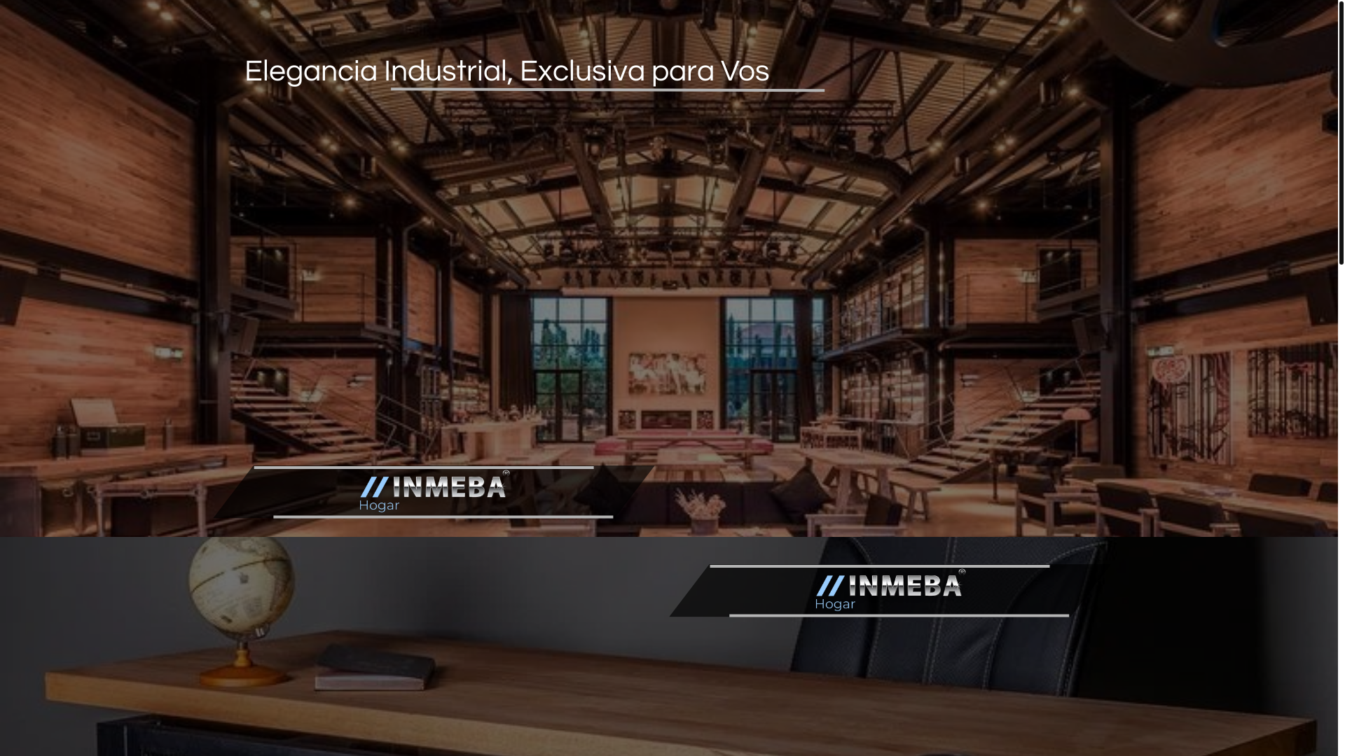 website screenshot of https://inmebahogar.com/