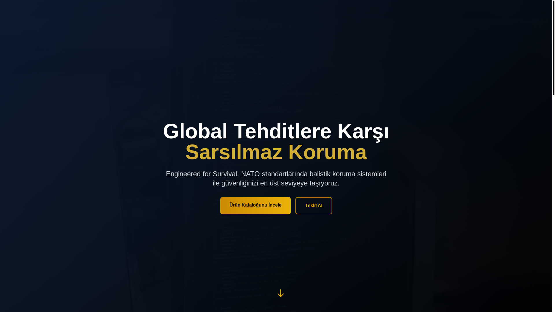 website screenshot of https://apexbalistik.com/